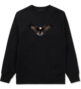 Bald Eagle Wings Spread Mens Crewneck Sweatshirt