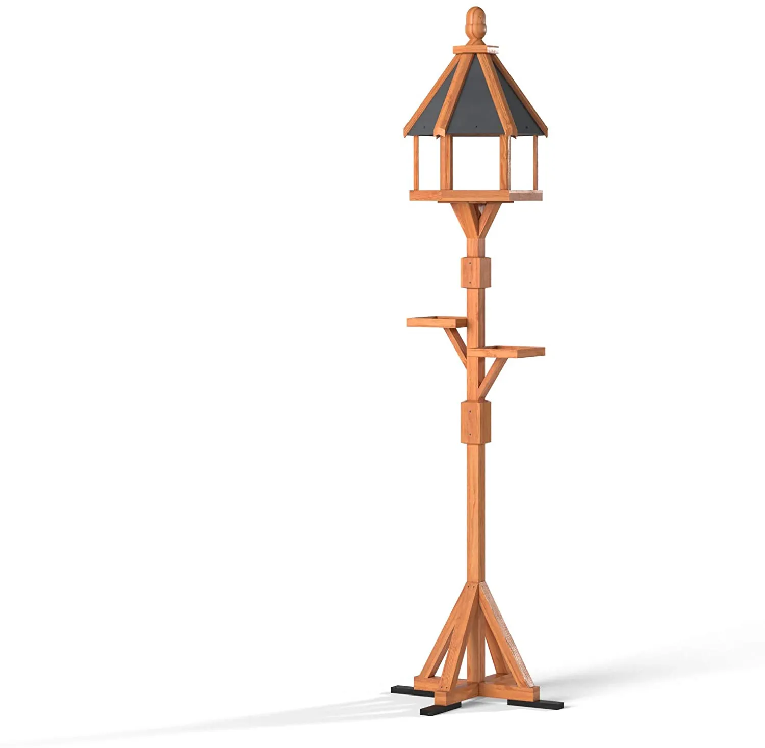 Ballycastle XL Deluxe Bird Table | More Height, More Feeding Platforms, More Stability! | Delivered in 4 Easily Assembled Parts