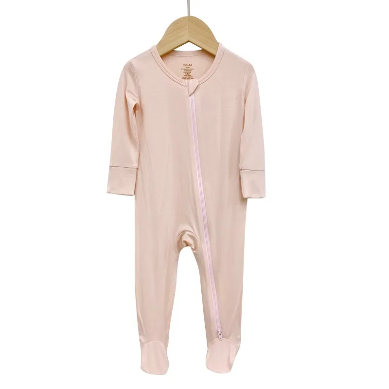 Bamboo Fiber Zippered Romper