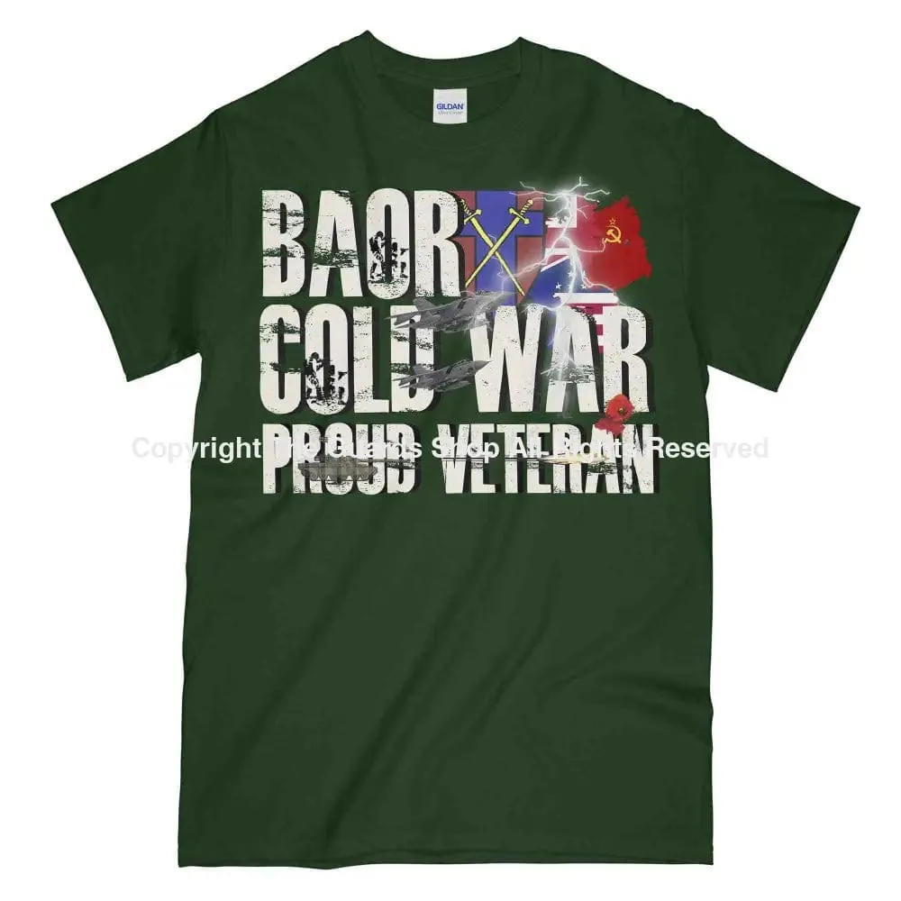 BAOR COLD WAR VETERAN Printed T-Shirt