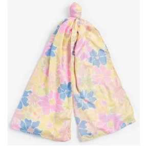 Barbour Floral Scarf Wrap Lemonade One Size