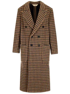 Barena Checked Patch Pocket Coat