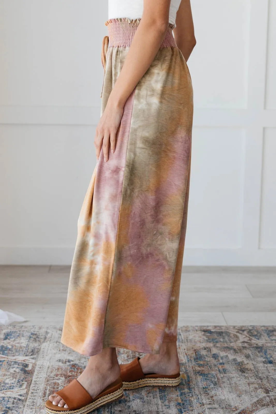 Beachy Clean Wide Leg Trousers in Mauve