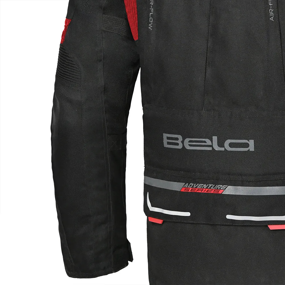 Bela Transformer Motorcycle Touring Water-Resistant Jacket Black Red