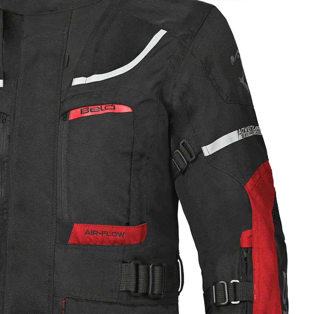 Bela Transformer Motorcycle Touring Water-Resistant Jacket Black Red