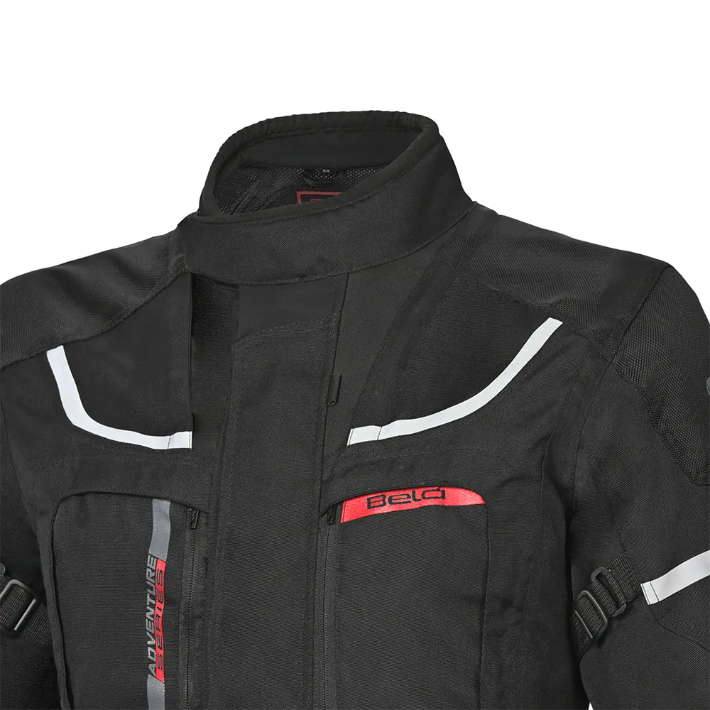 Bela Transformer Motorcycle Touring Water-Resistant Jacket Black Red