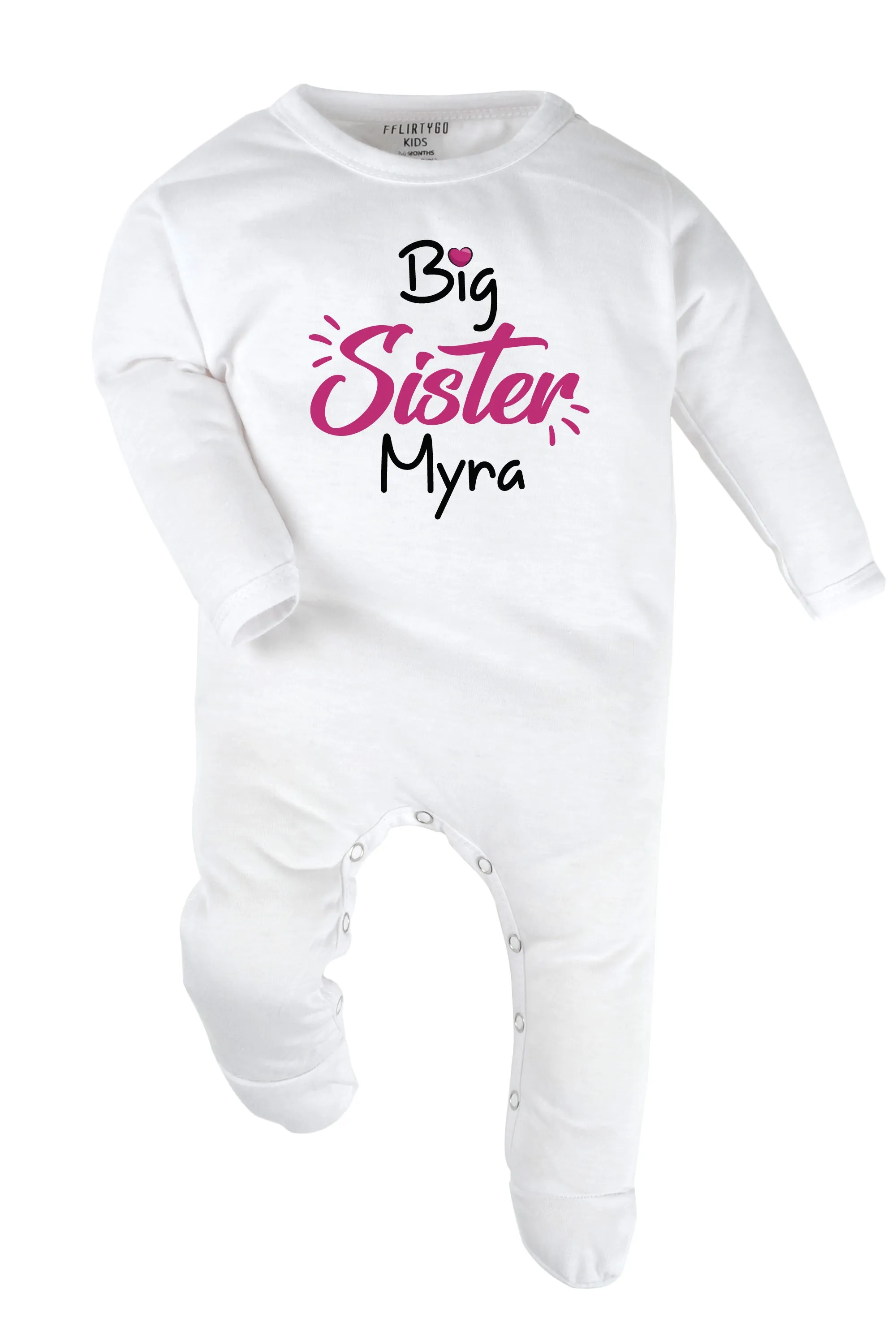 Big Sister Baby Romper | Onesies w/ Custom Name