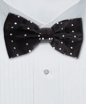 Black & White Polka Dot Bow Tie