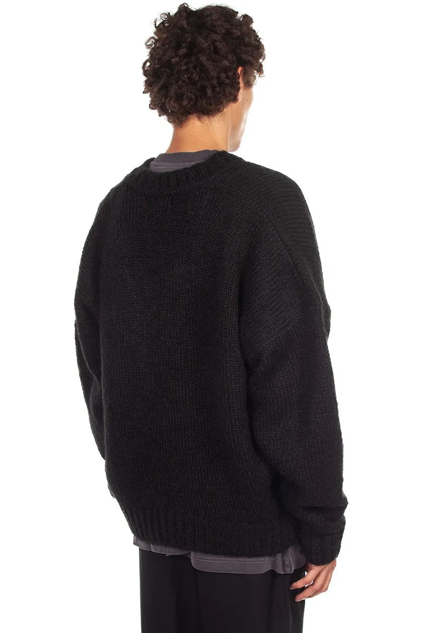 Black Mohair Oversized Sweater