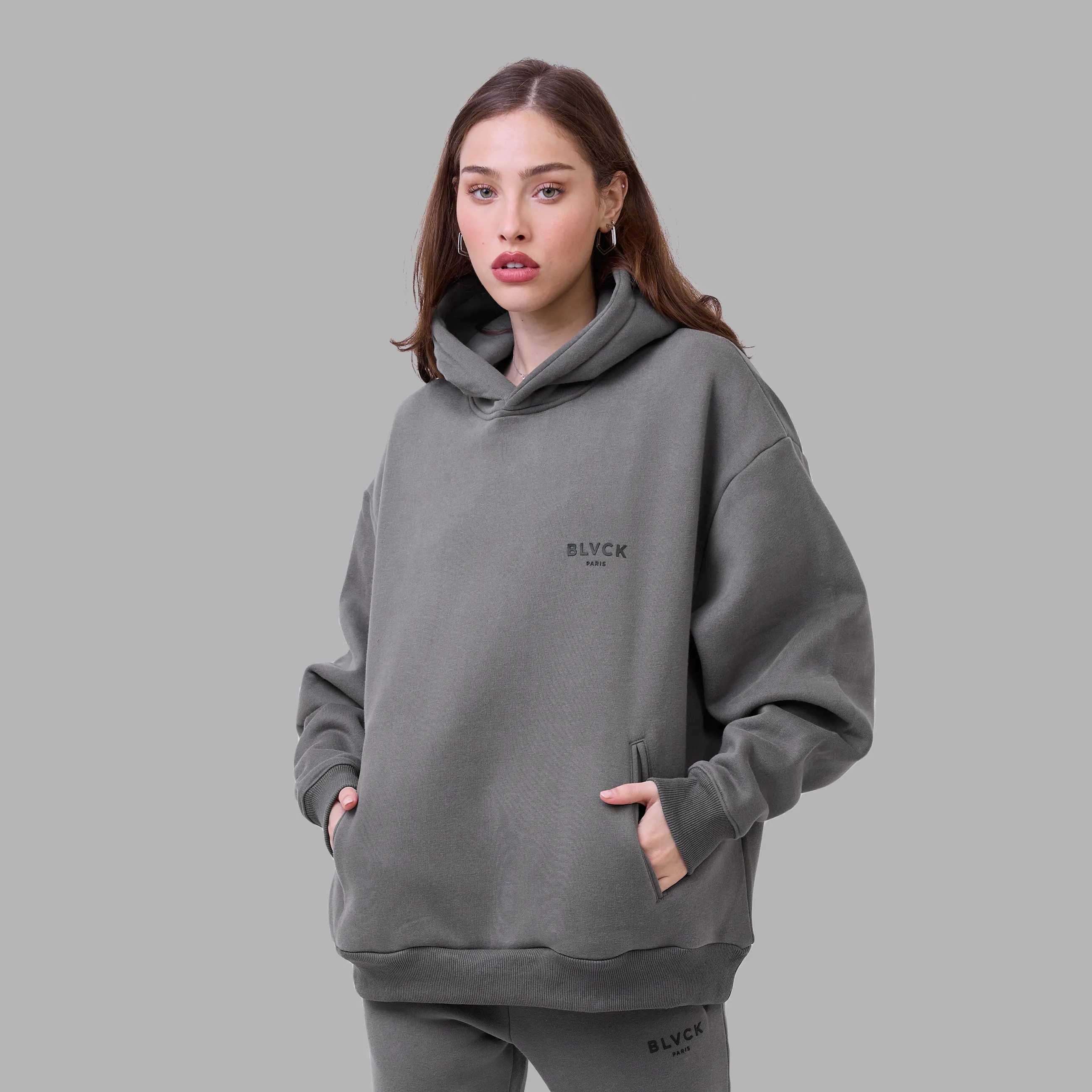 Blvck Hoodie 'Grey'