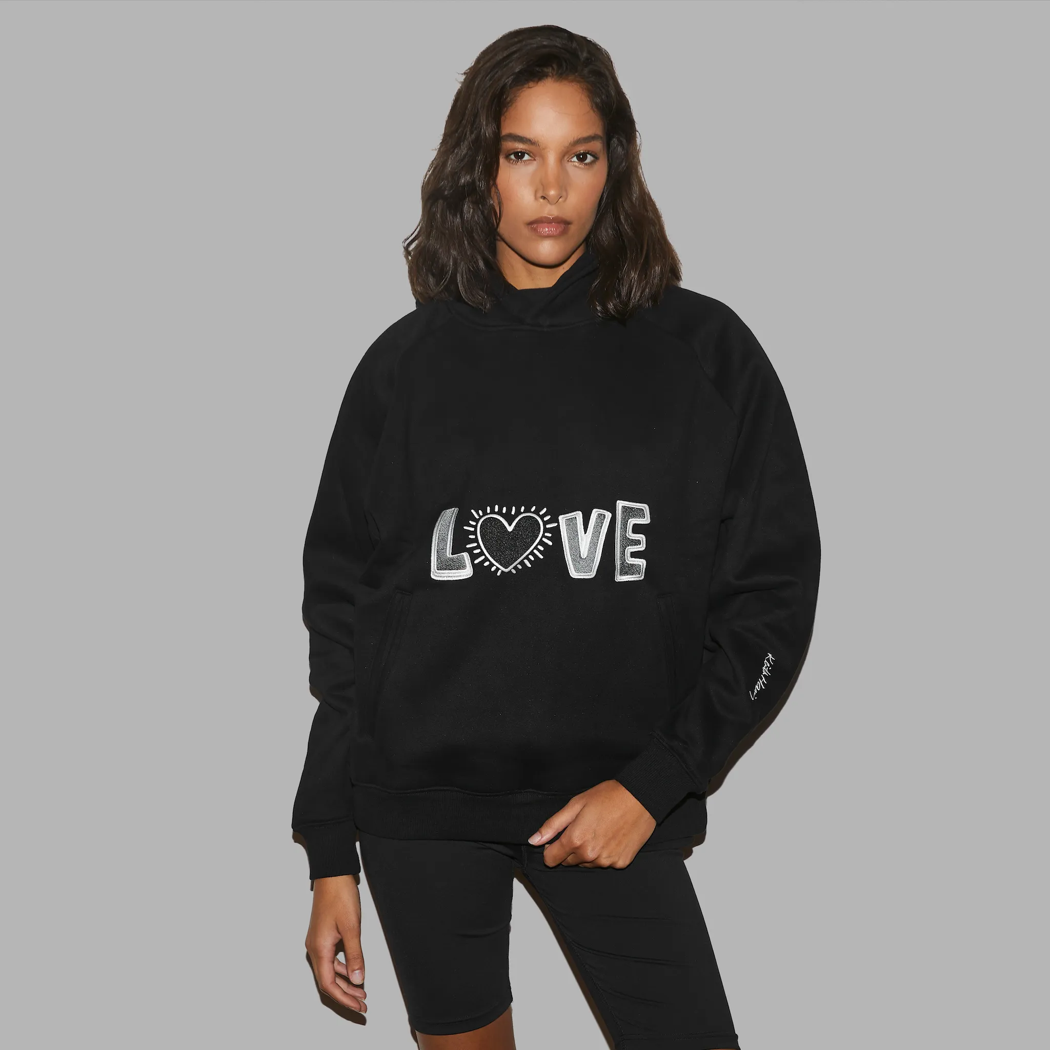 'Blvck x Keith Haring' Love Hoodie