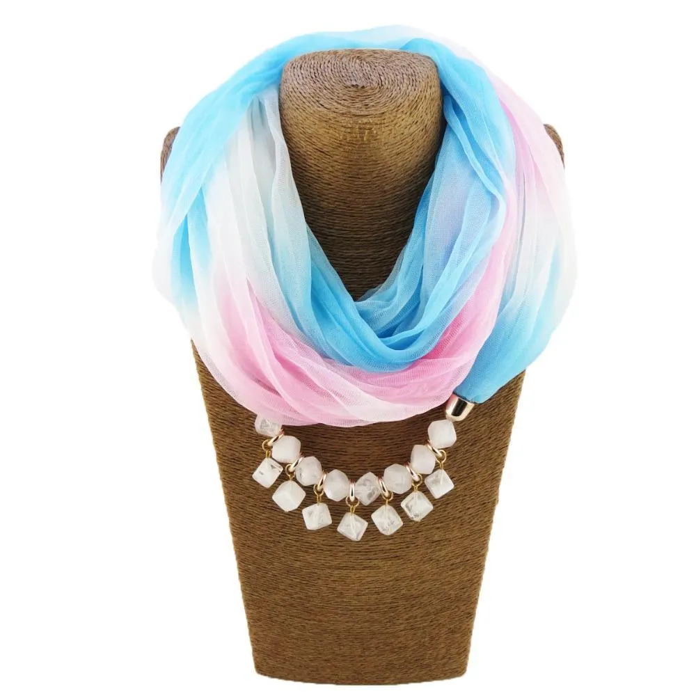 Bohemian- Choker Silk Scarf Necklace