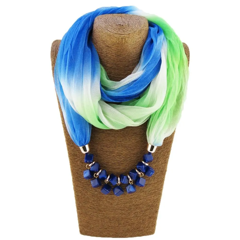 Bohemian- Choker Silk Scarf Necklace