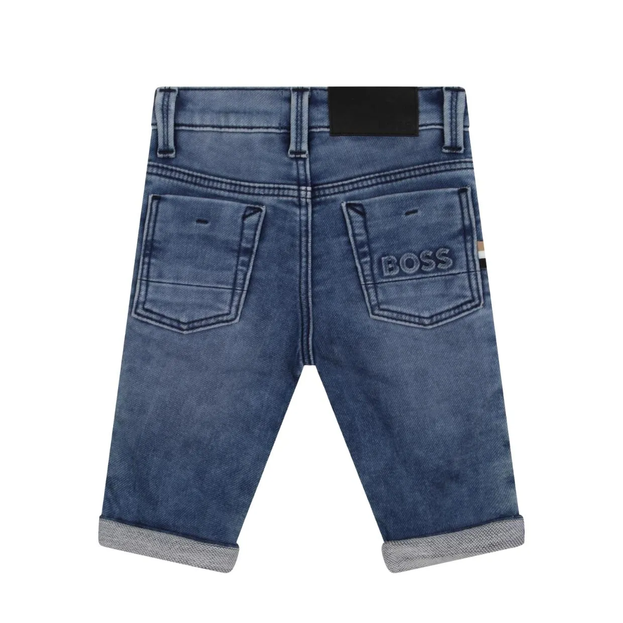 BOSS Baby Logo Blue Denim Jeans