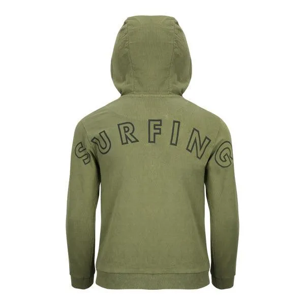 BOYS GREY ZIP-UP HOODIE