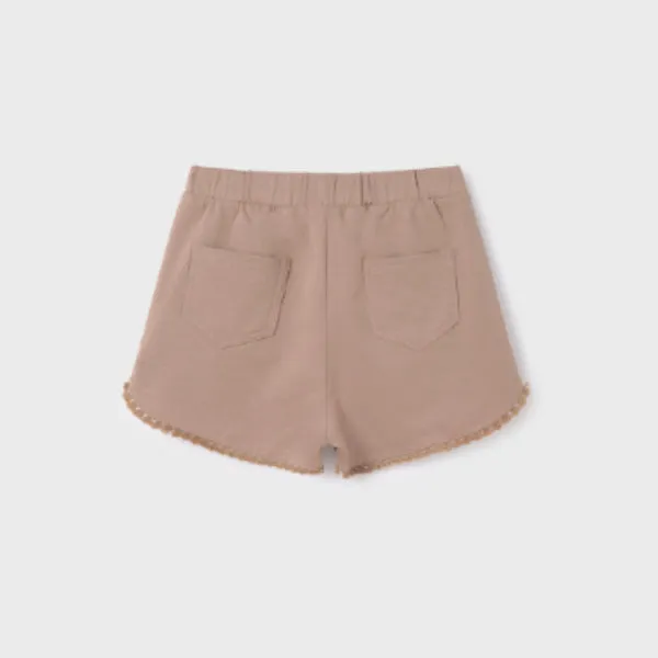 BROWN CHENILLE SHORT FOR GIRLS