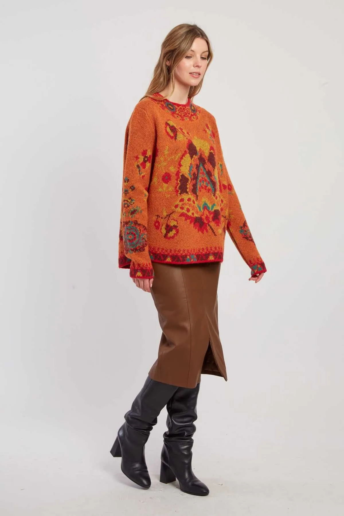 Cadiz Sweater -Rust