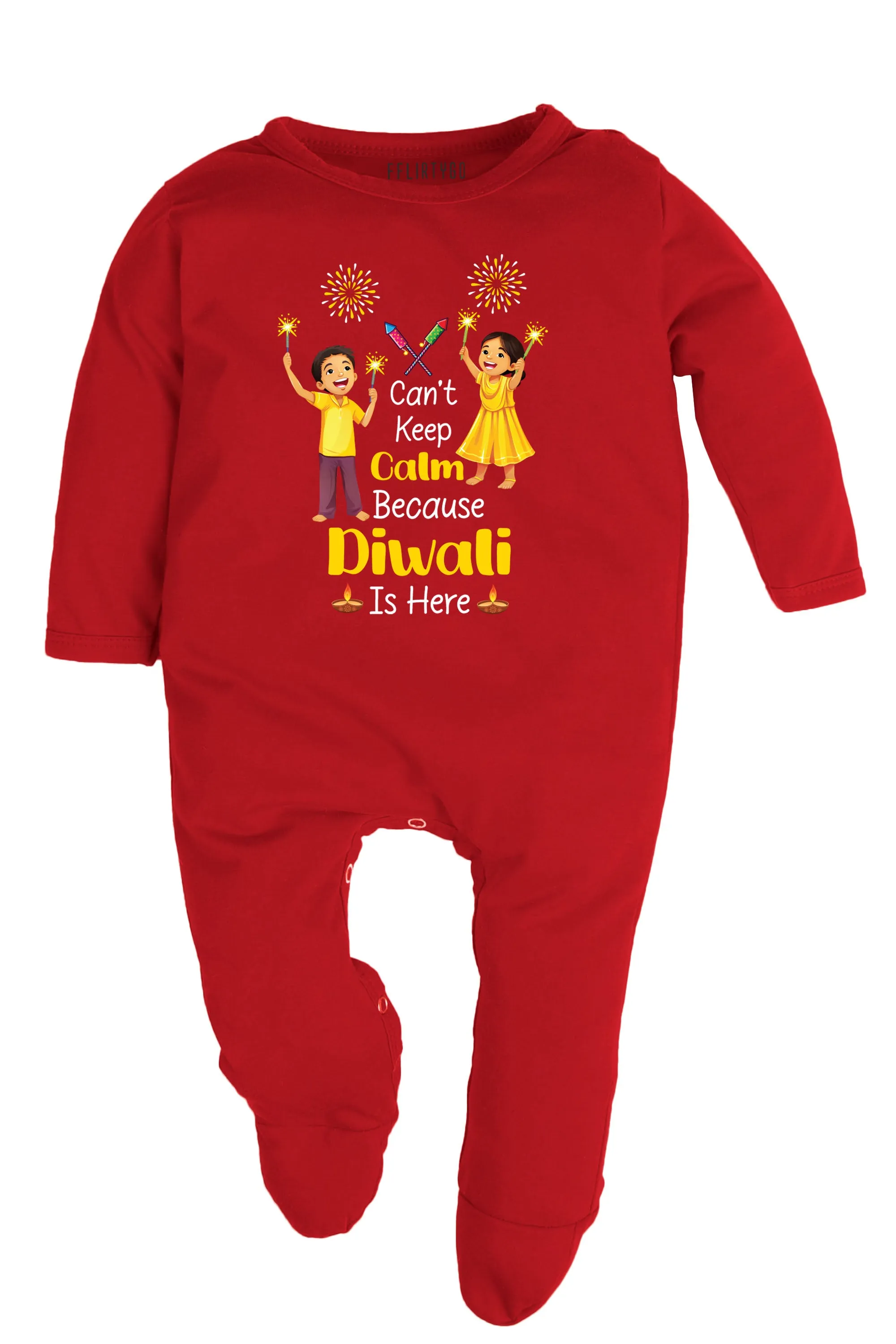 Can't Keep Calm Because Diwali Is Here Baby Romper | Onesies