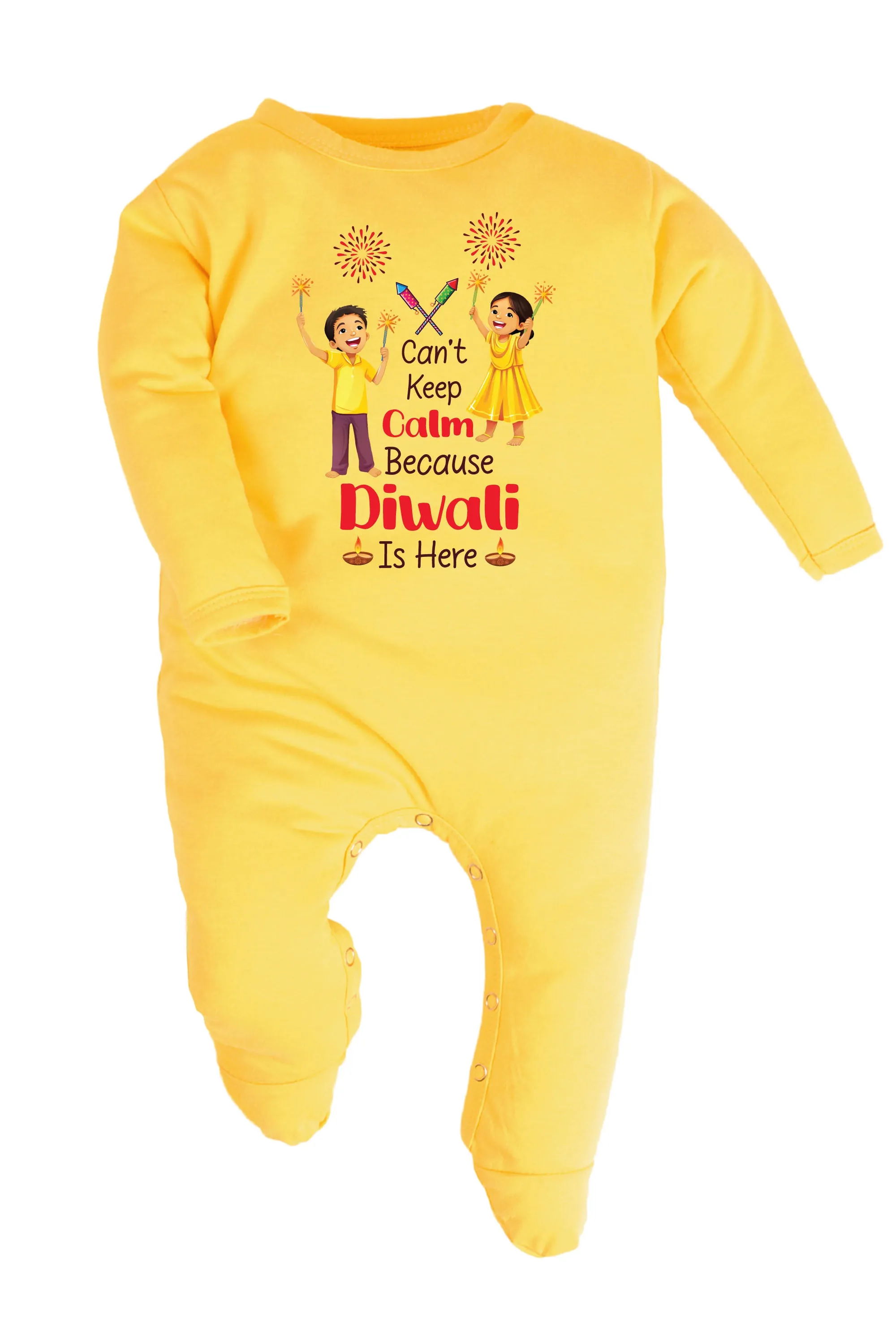 Can't Keep Calm Because Diwali Is Here Baby Romper | Onesies