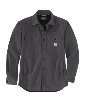 Carhartt Men's Canvas Fleece Lined Shirt Jacket - Shadow