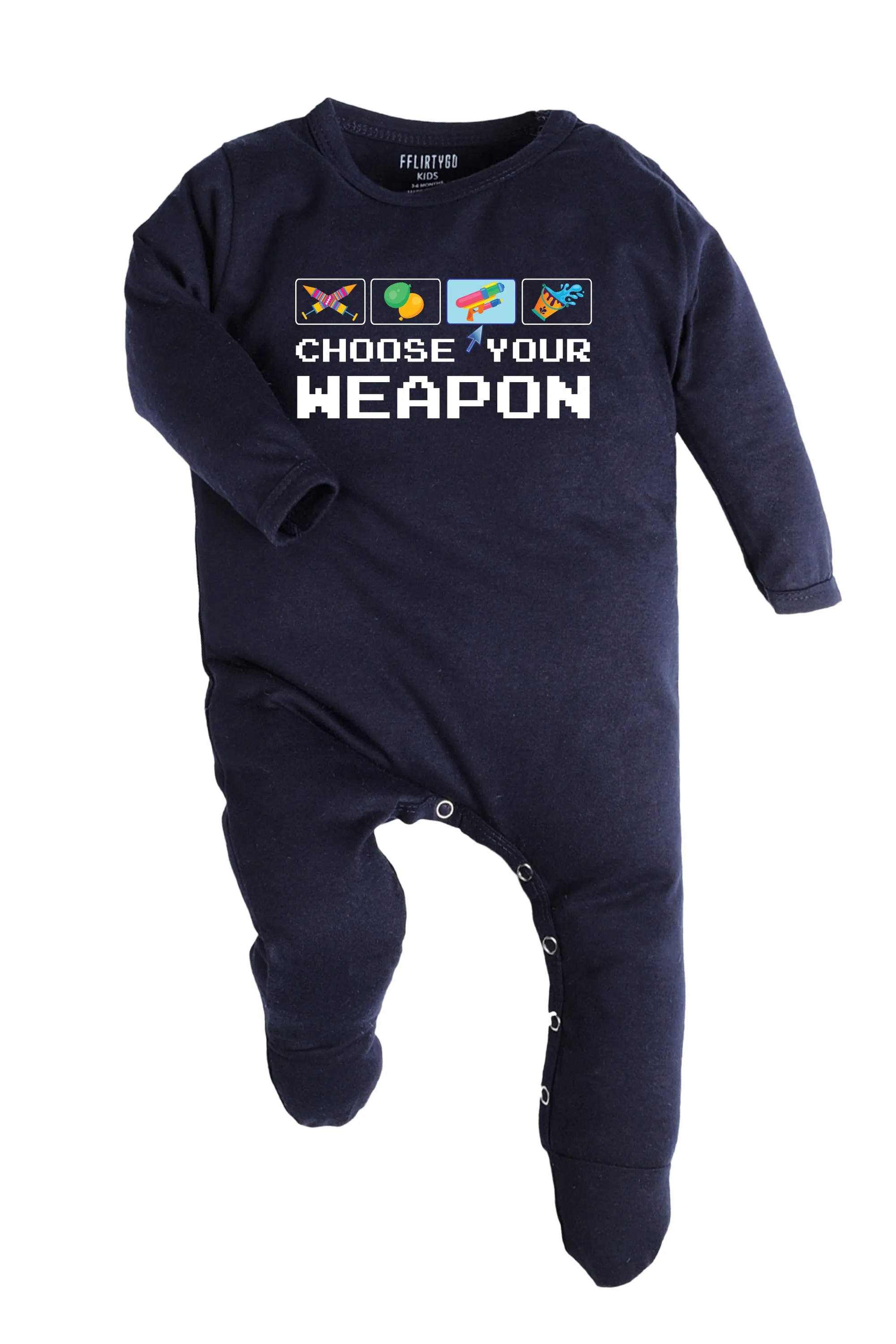 Choose Your Weapon Baby Romper | Onesies