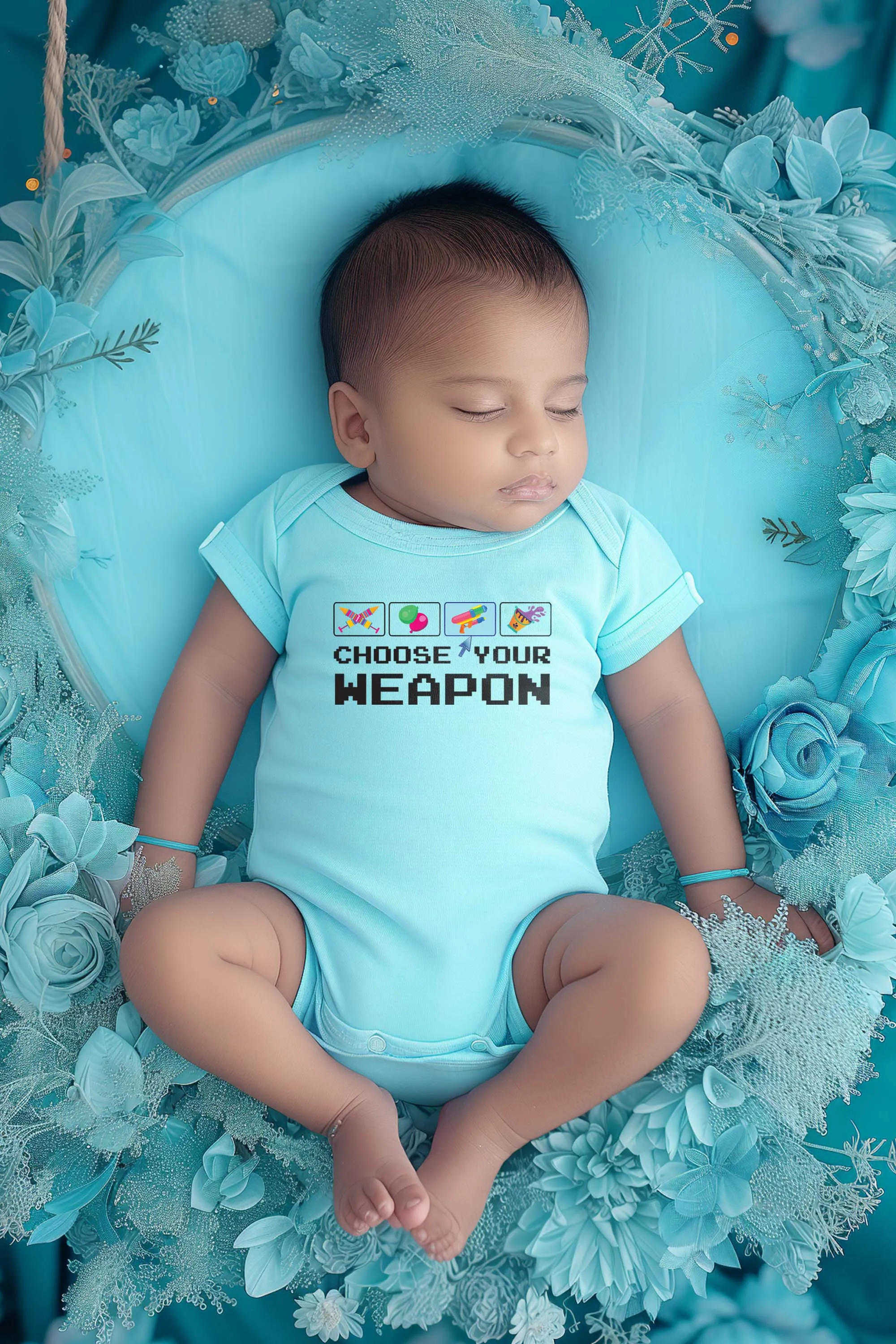 Choose Your Weapon Baby Romper | Onesies