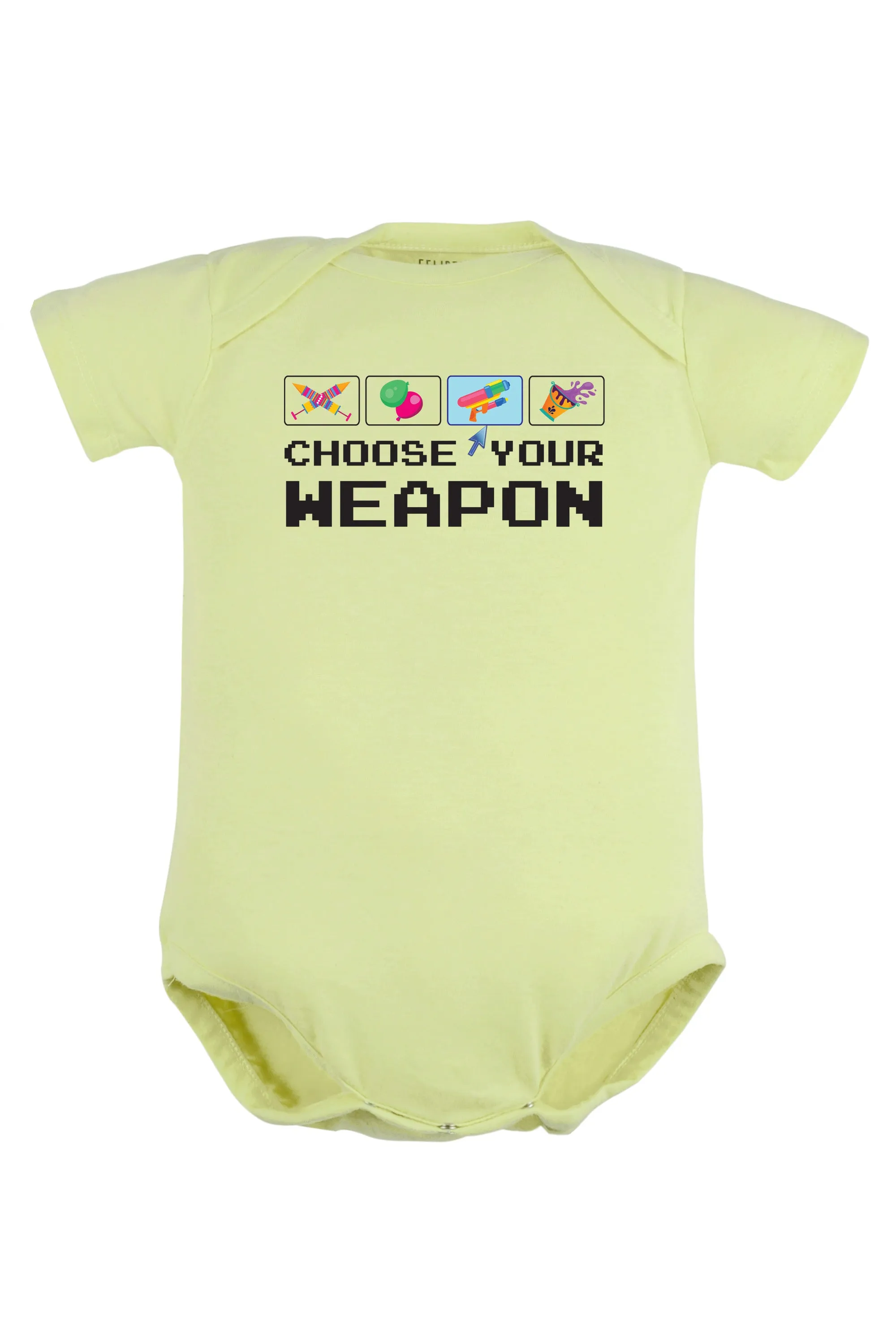 Choose Your Weapon Baby Romper | Onesies