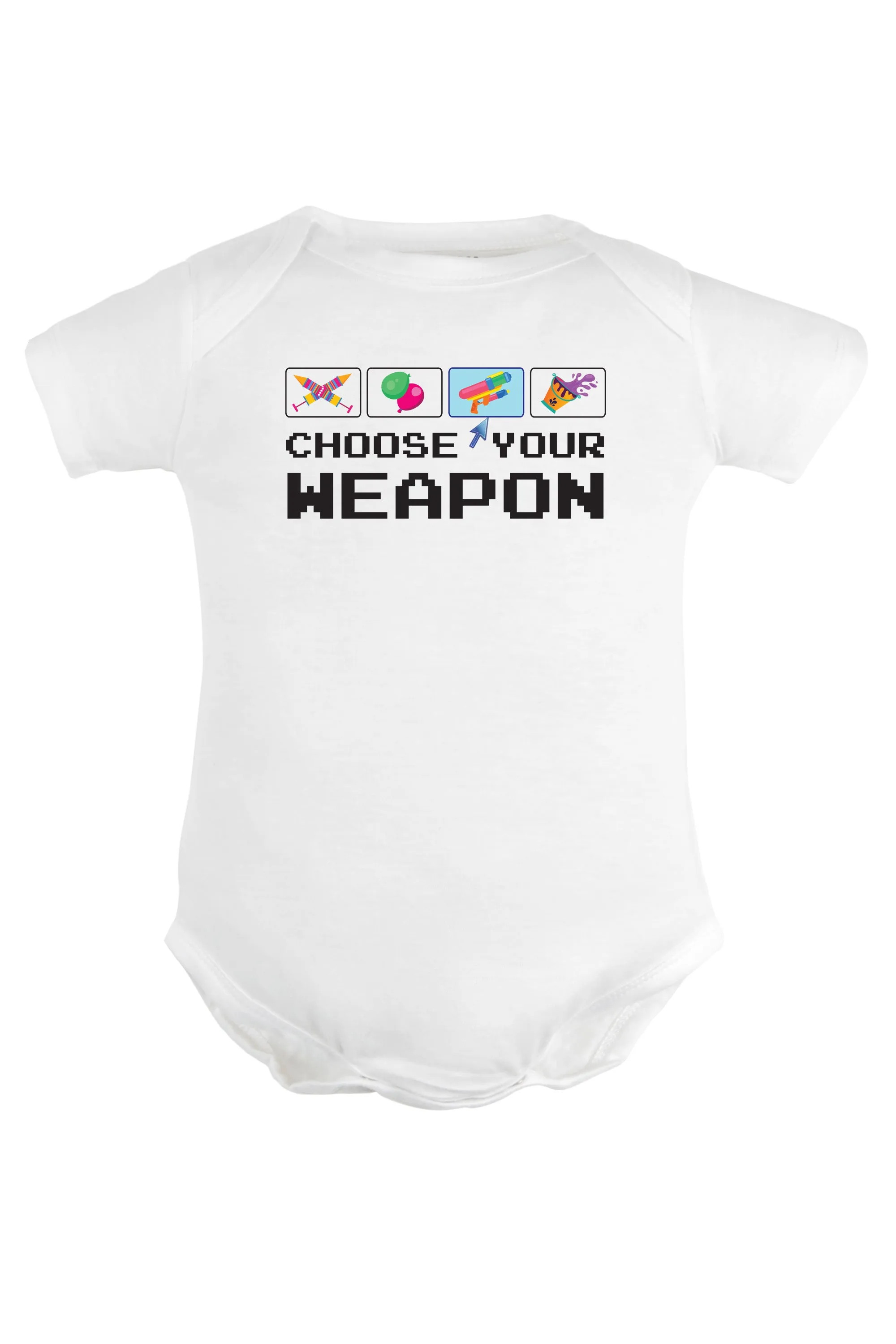 Choose Your Weapon Baby Romper | Onesies