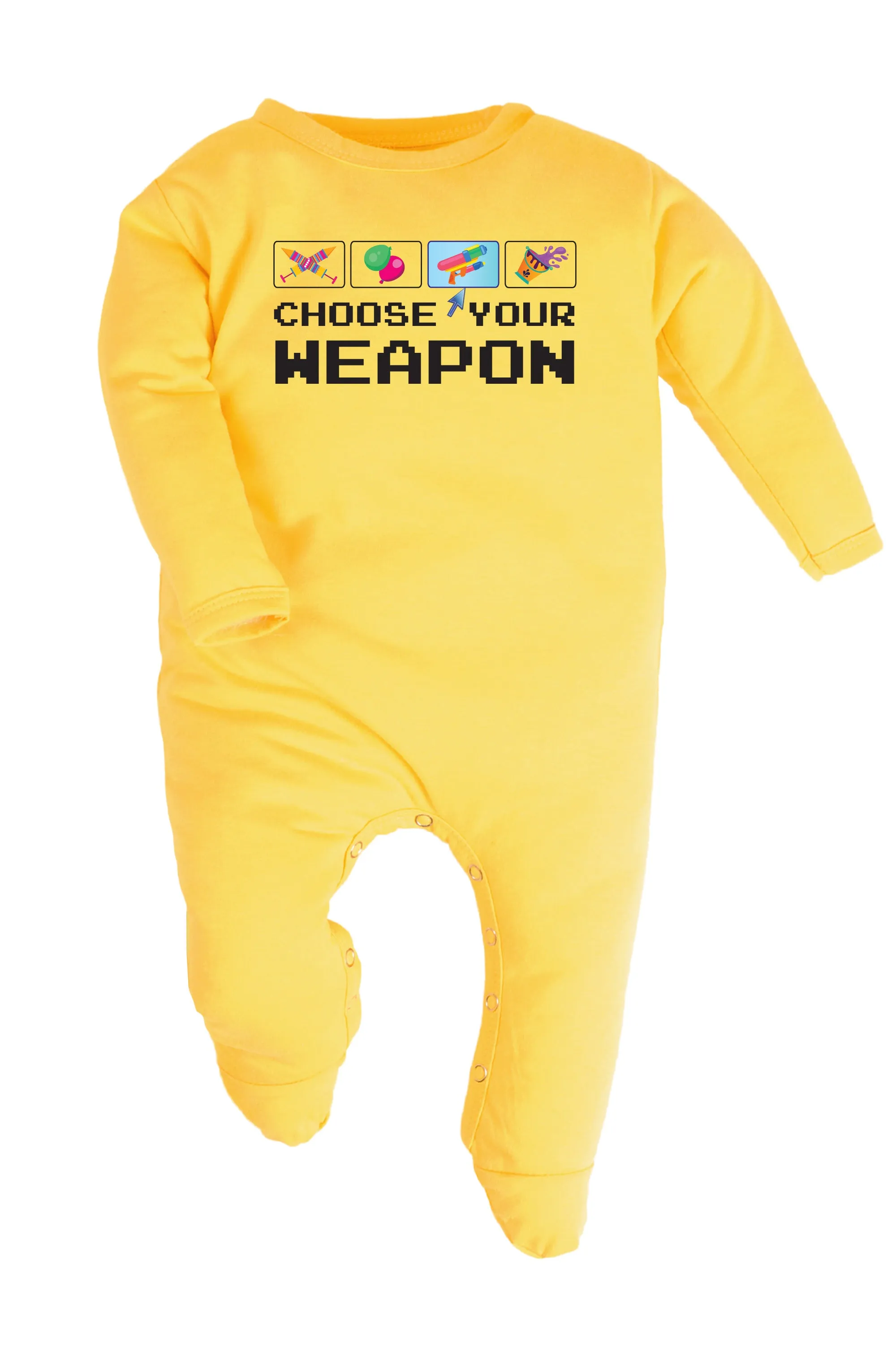 Choose Your Weapon Baby Romper | Onesies