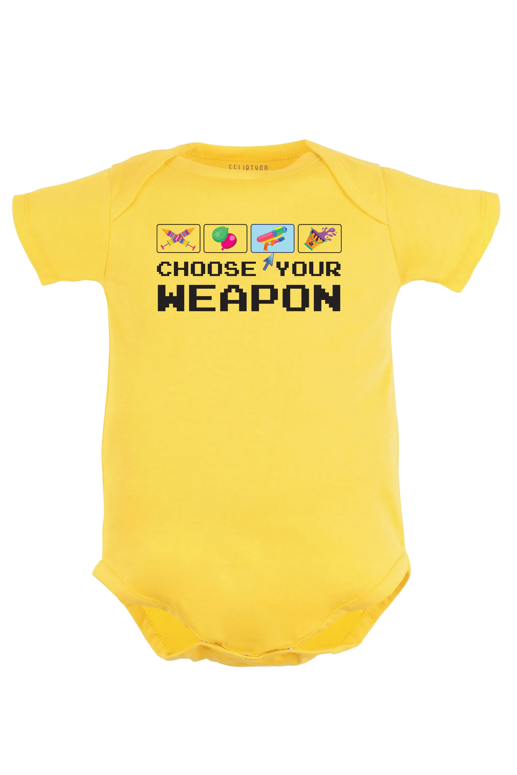 Choose Your Weapon Baby Romper | Onesies