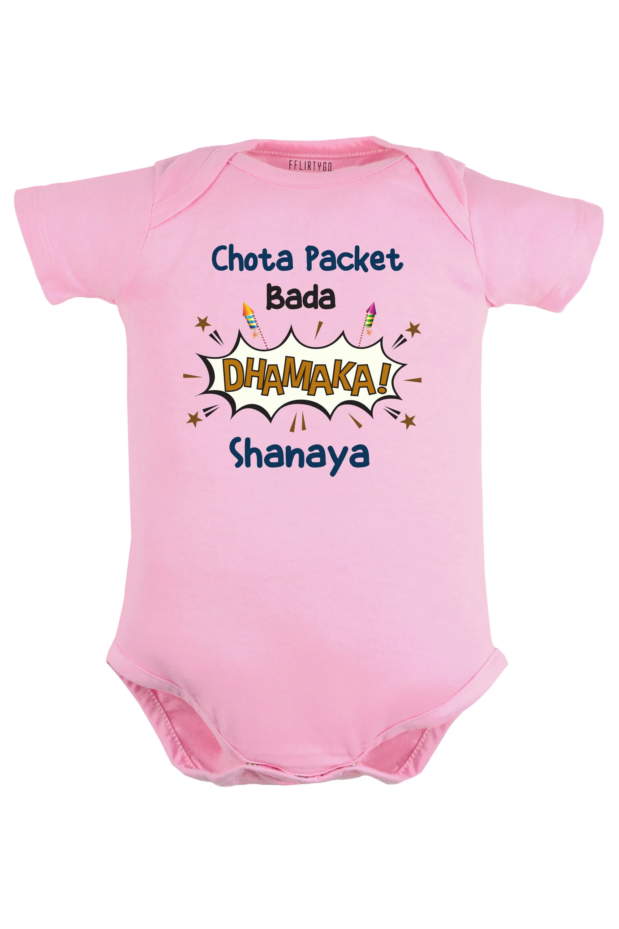 Chota Packet Bada Dhamaka! Baby Romper | Onesies w/ Custom Name