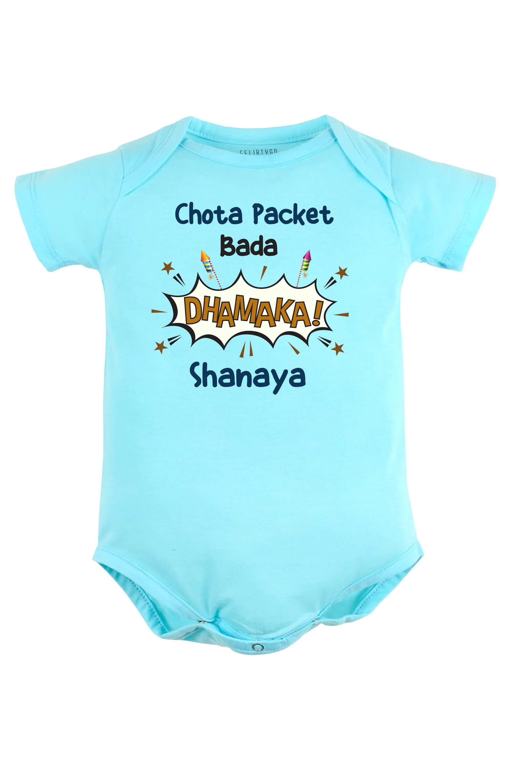 Chota Packet Bada Dhamaka! Baby Romper | Onesies w/ Custom Name