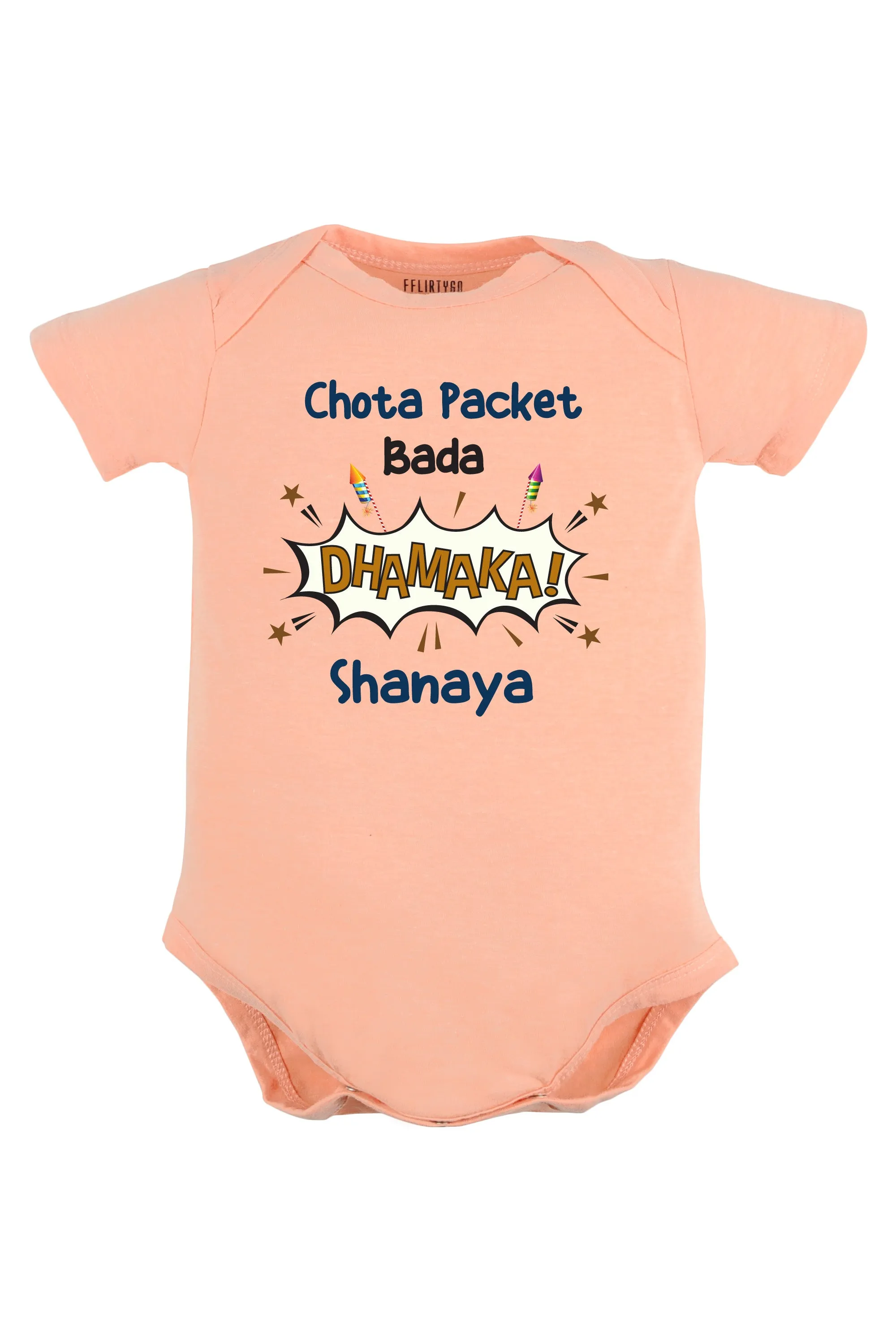 Chota Packet Bada Dhamaka! Baby Romper | Onesies w/ Custom Name