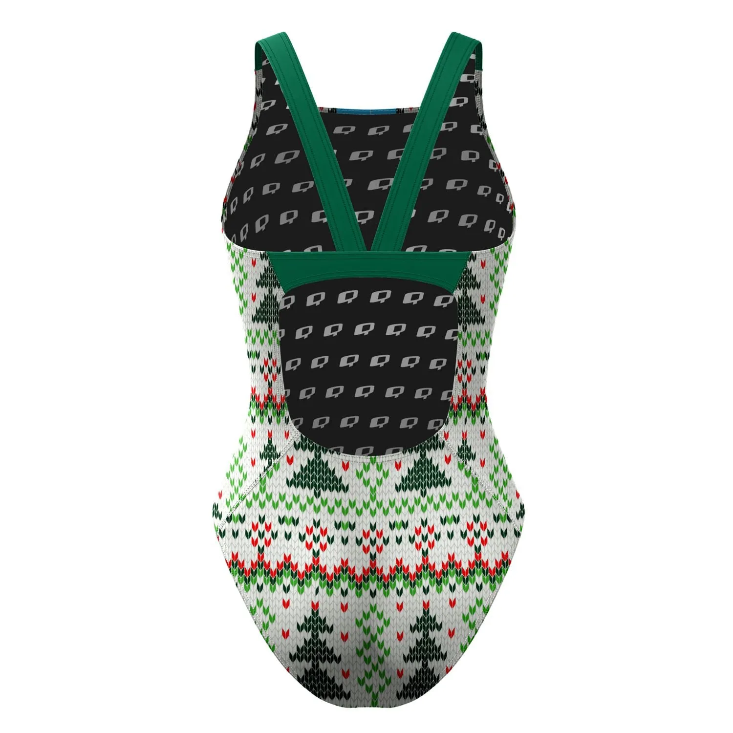 Christmas Tree Sweater Classic Strap Swimsuit