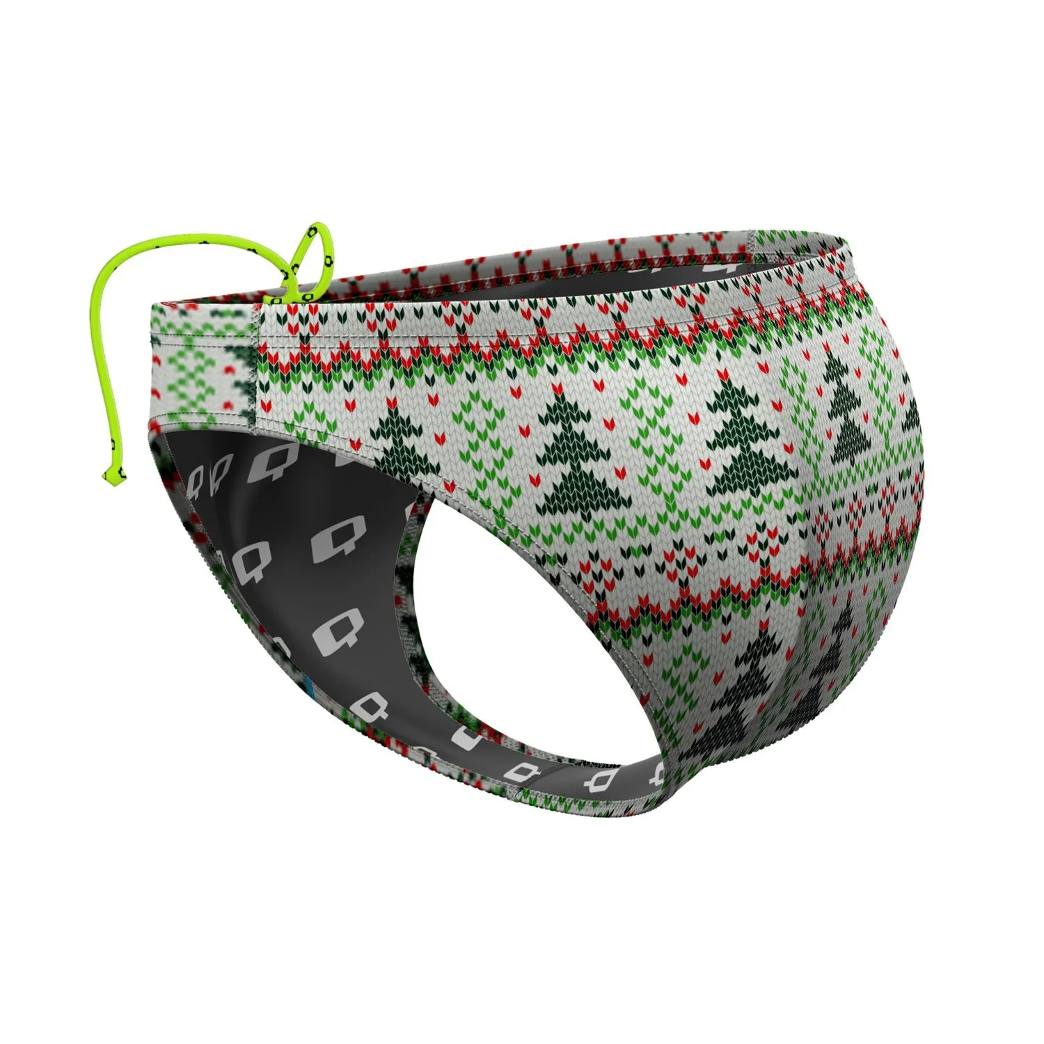 Christmas Tree Sweater Waterpolo Brief Swimwear