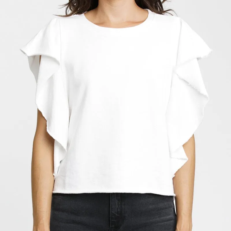 Christy Ruffle Sleeve Top