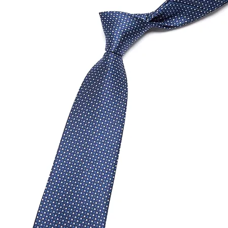 Classy Men Classic Blue Mini Dot Necktie