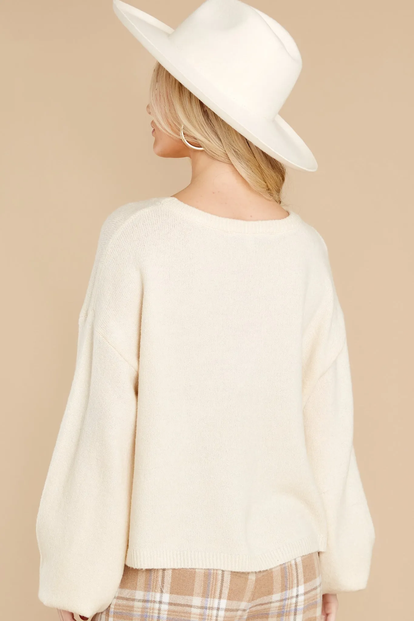 Comforting Moments Ivory Sweater