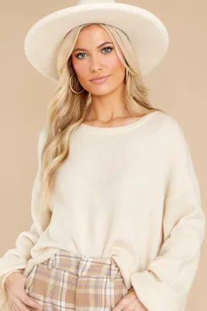 Comforting Moments Ivory Sweater