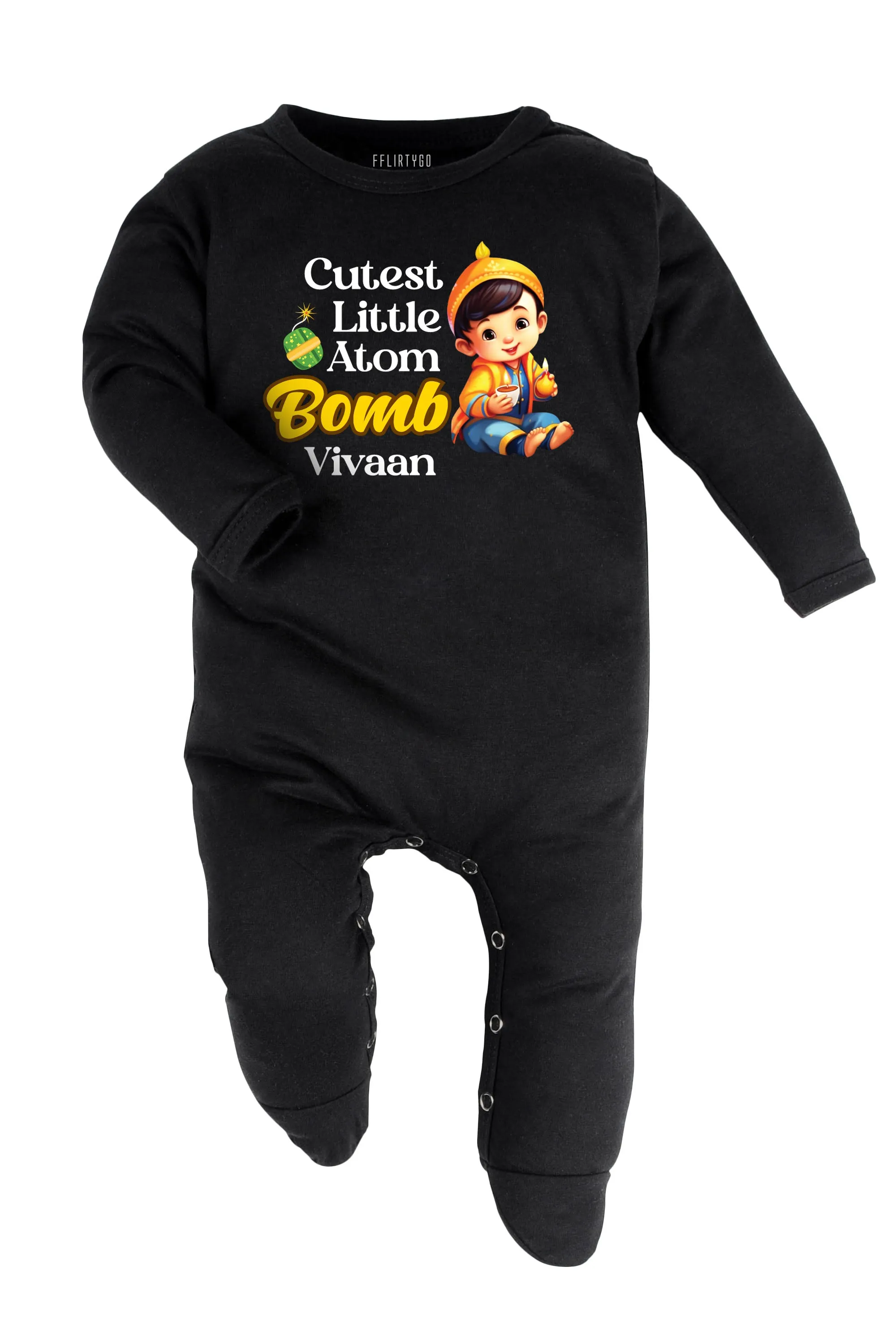 Cutest Little Atom Bomb Baby Romper | Onesies w/ Custom Name