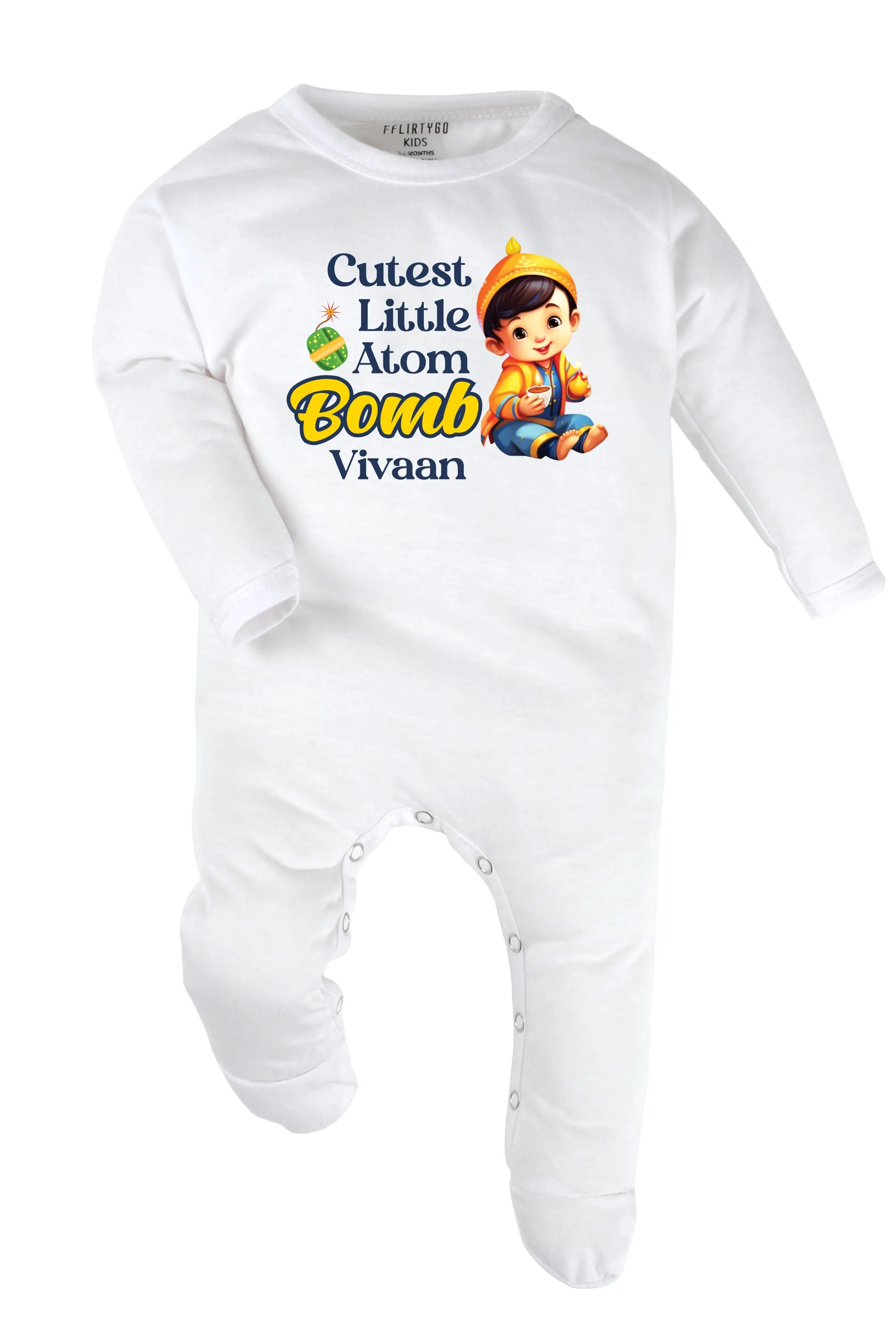 Cutest Little Atom Bomb Baby Romper | Onesies w/ Custom Name