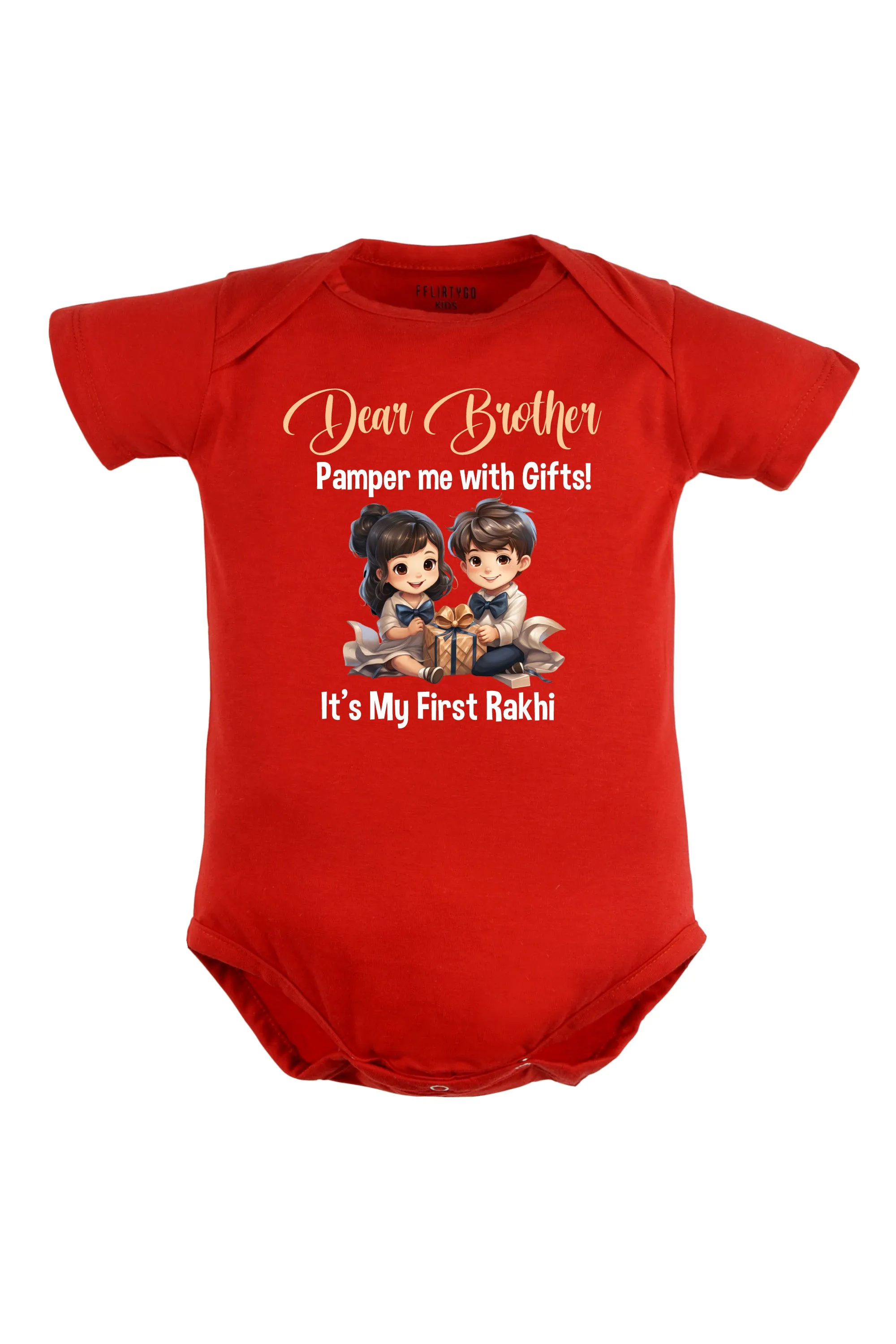 Dear Brother It's My First Rakhi Baby Romper | Onesies