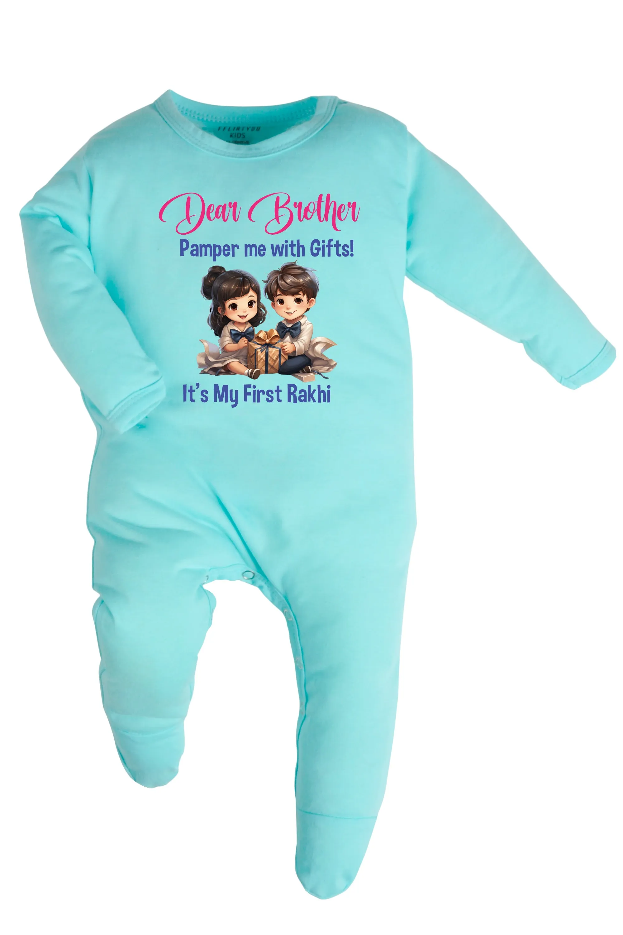 Dear Brother It's My First Rakhi Baby Romper | Onesies