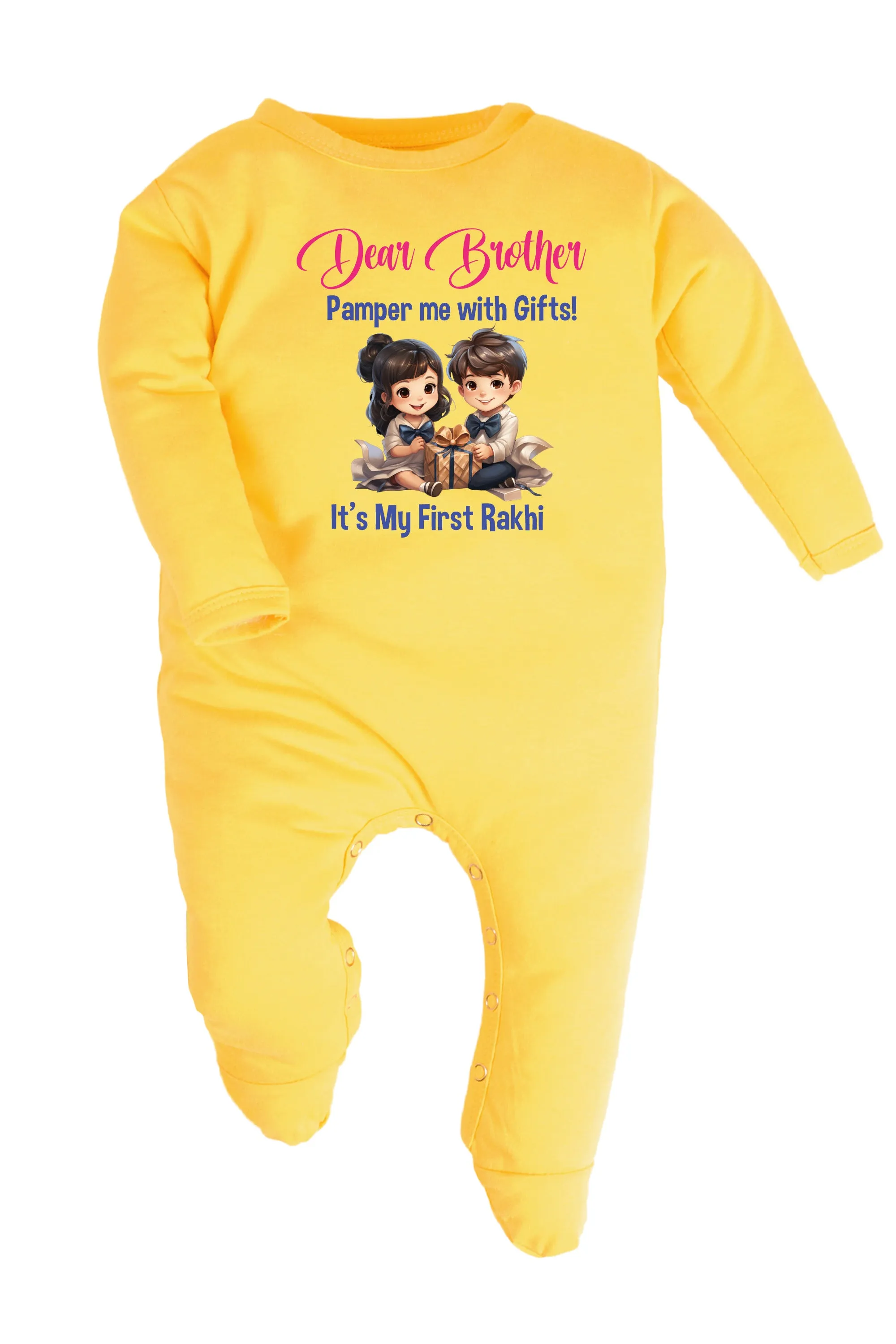 Dear Brother It's My First Rakhi Baby Romper | Onesies