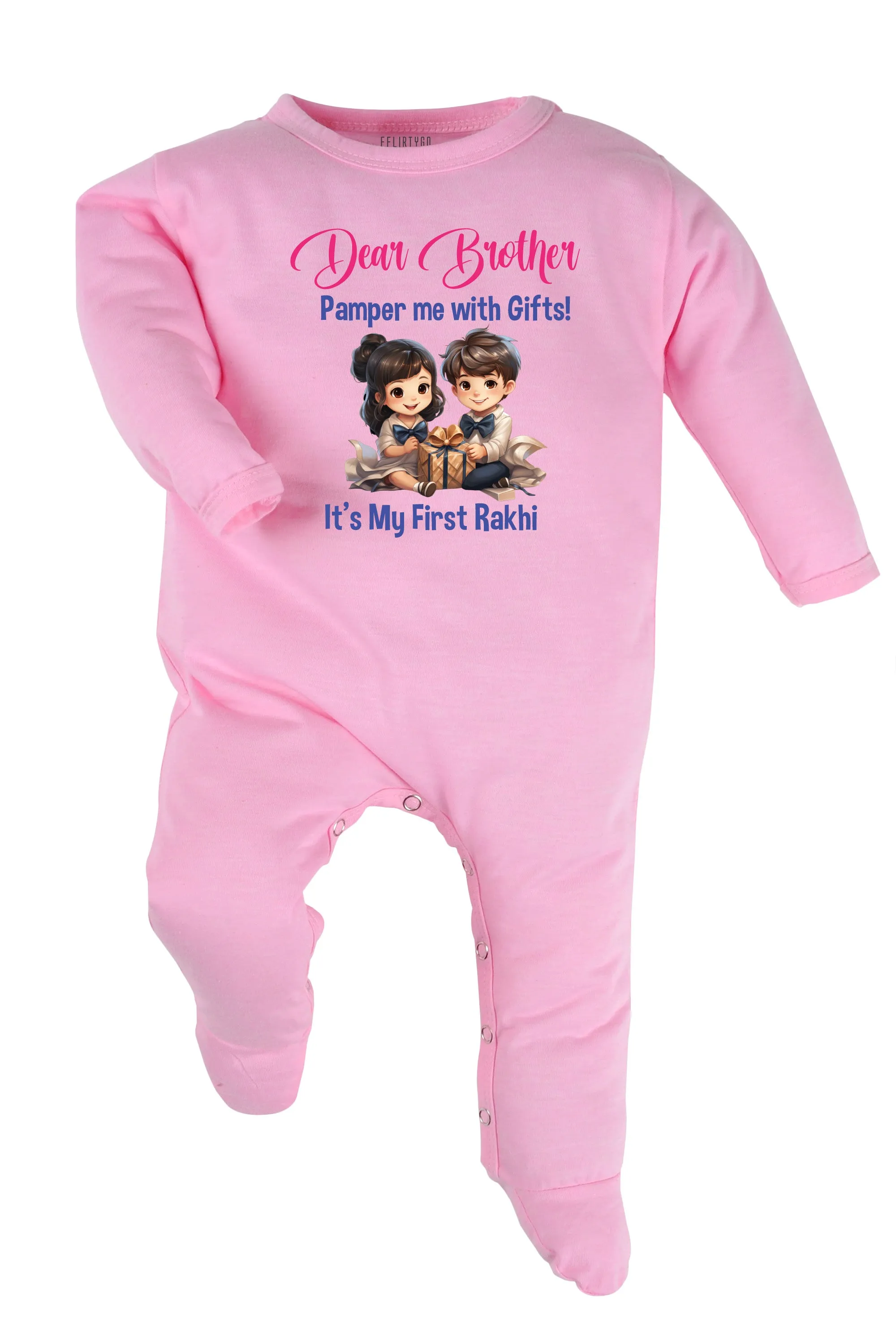 Dear Brother It's My First Rakhi Baby Romper | Onesies