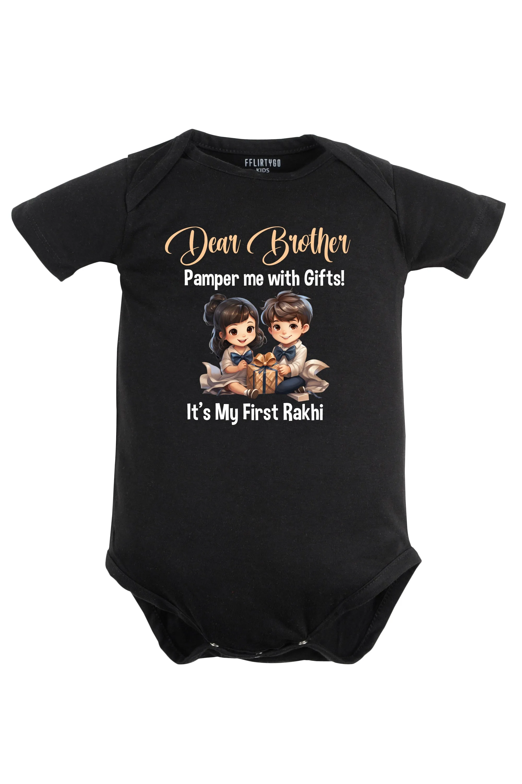 Dear Brother It's My First Rakhi Baby Romper | Onesies