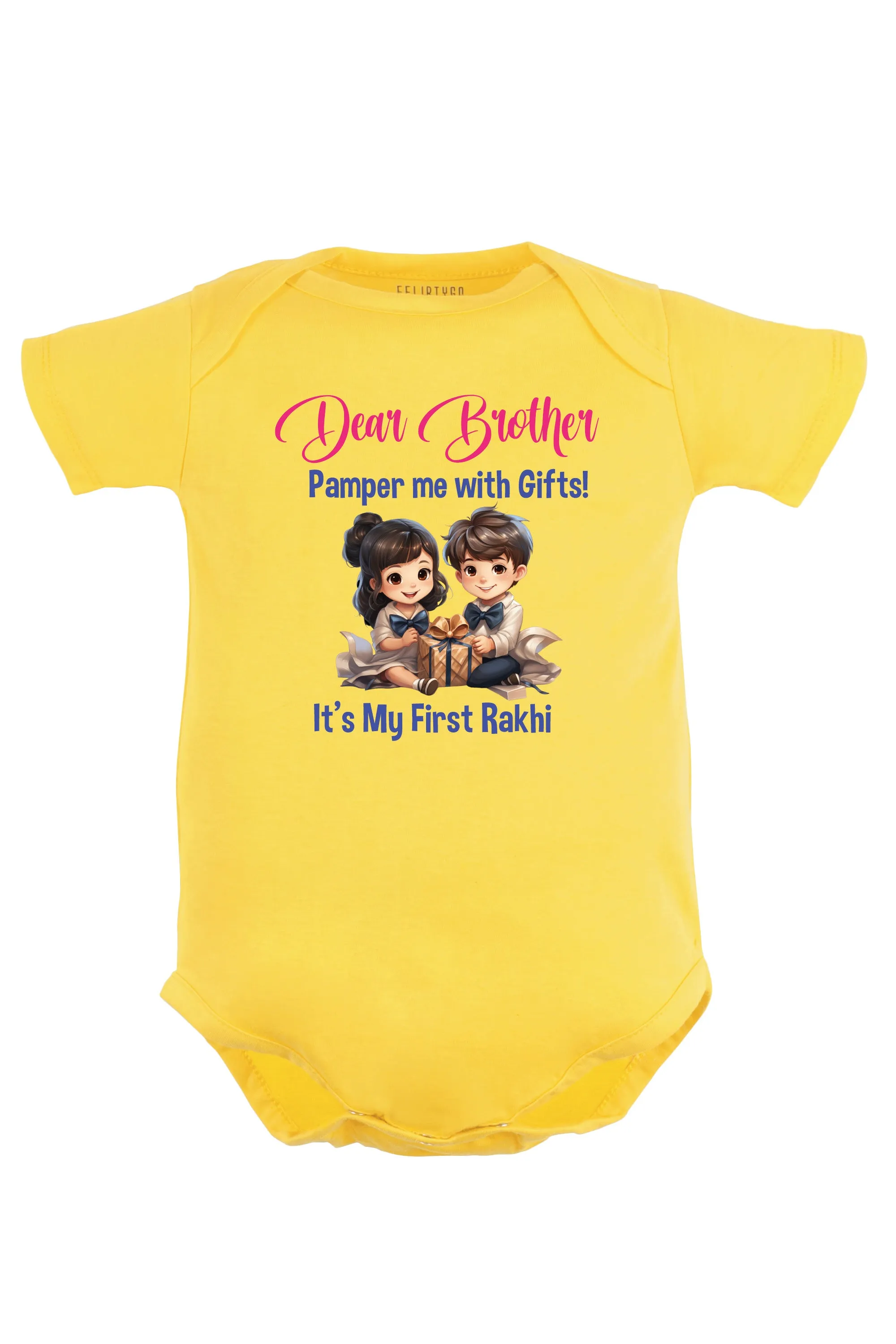 Dear Brother It's My First Rakhi Baby Romper | Onesies