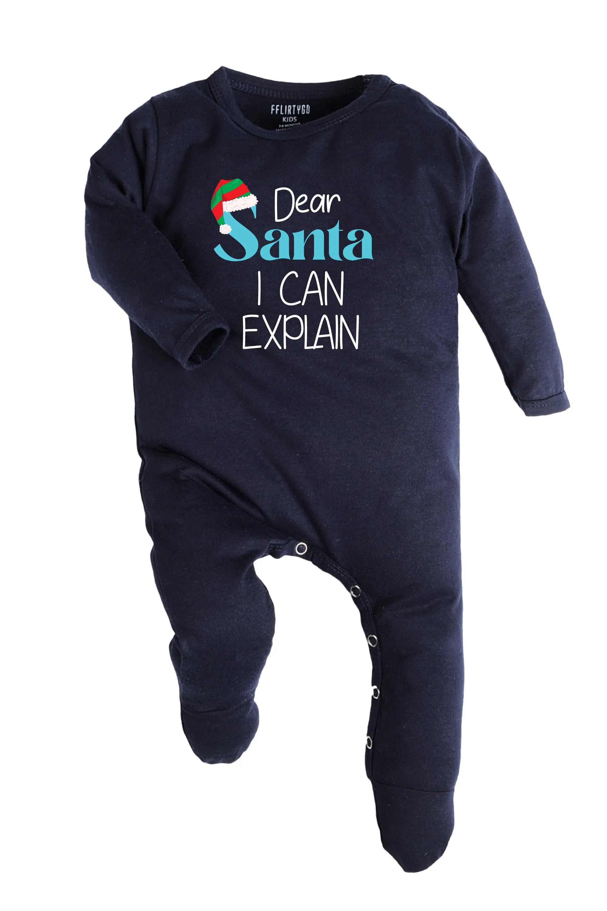 Dear Santa I Can Explain Baby Romper | Onesies