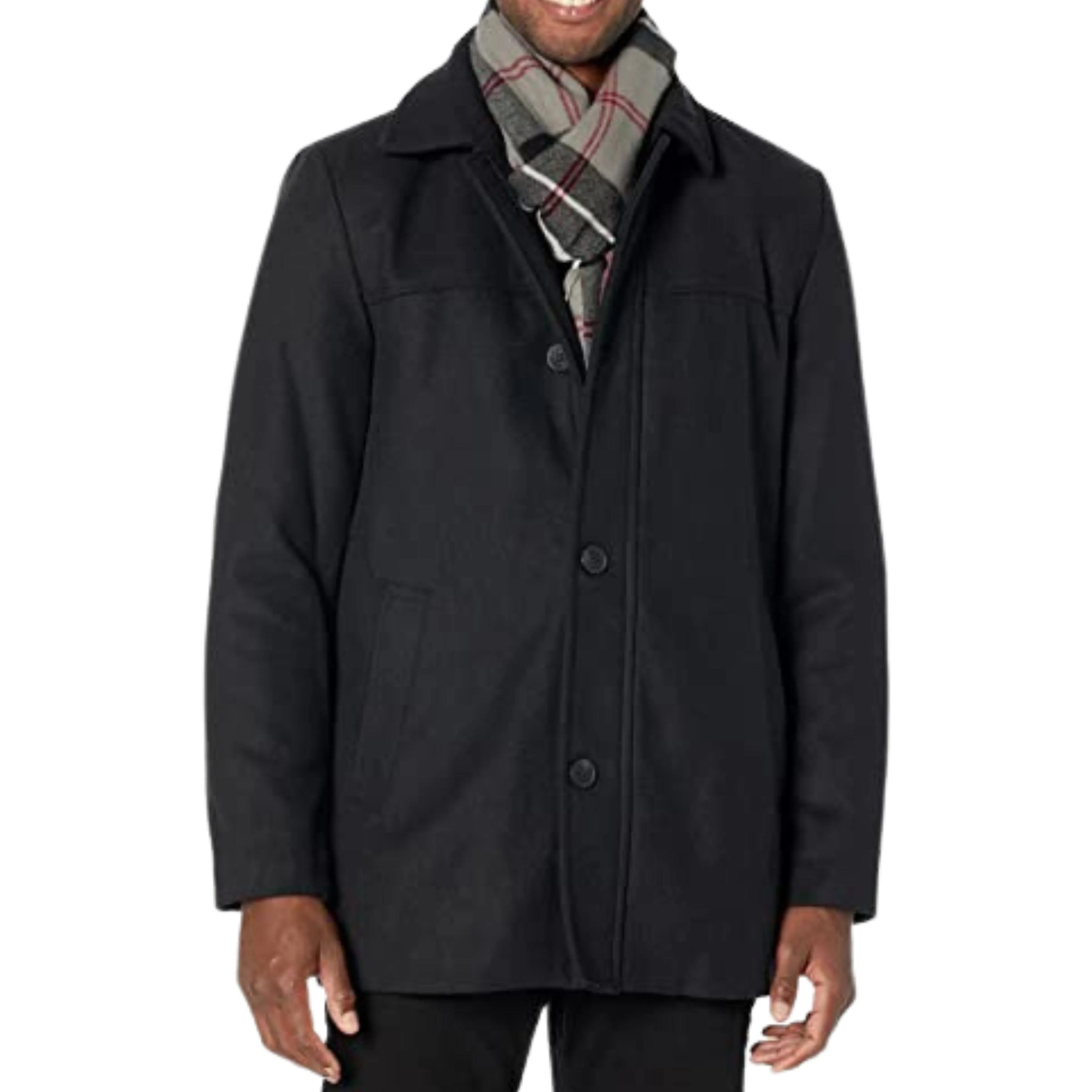 DOCKERS - Weston Wool Blend Coat With Scarf