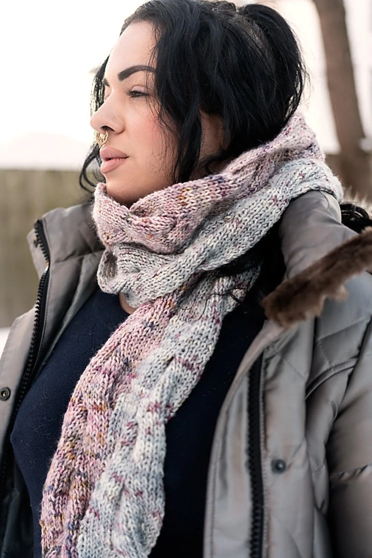 Double Dk Scarf - FREE KNITTING PATTERN